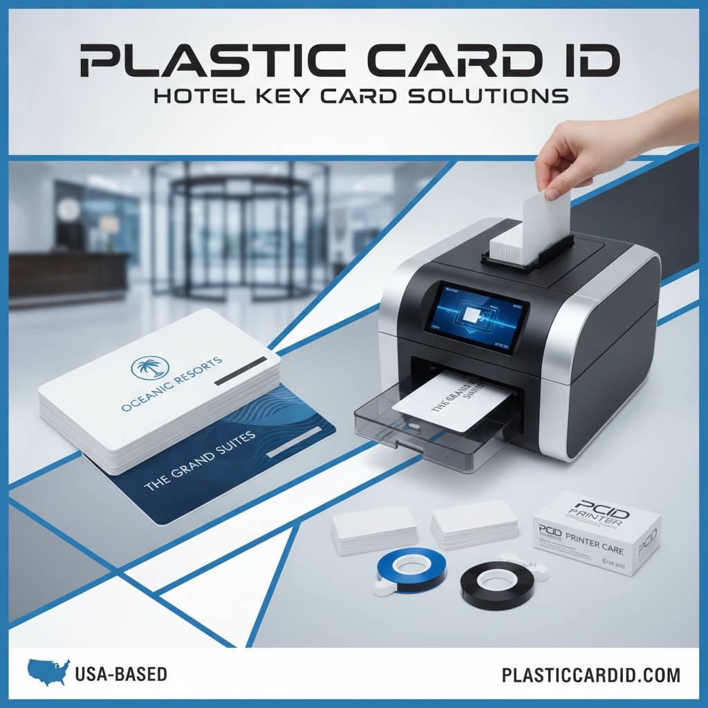 Card Printers and Supplies for On-Site Hotel Key Card Printing